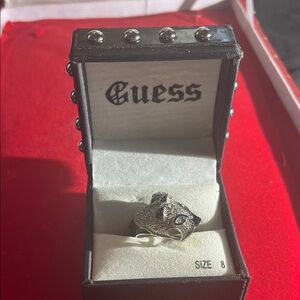 Guess Silver Animal Motif Ring